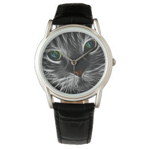 Reloj De Pulsera Sombrío gato felino Soul Spirit Animal