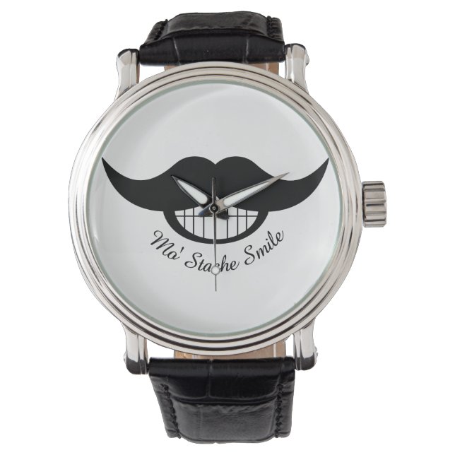 Reloj De Pulsera Sonrisa de bigote (Anverso)
