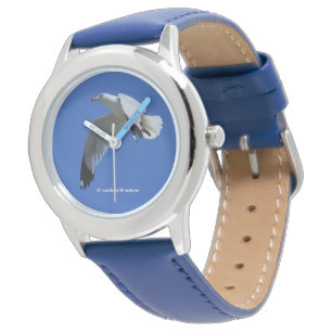 Reloj De Pulsera Sorprendente gaviota con billetera en vuelo