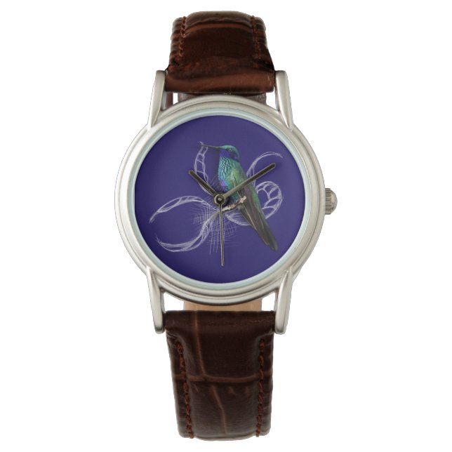 Reloj De Pulsera Sorprendente Hummingbird - personaliza agregando n (Anverso)