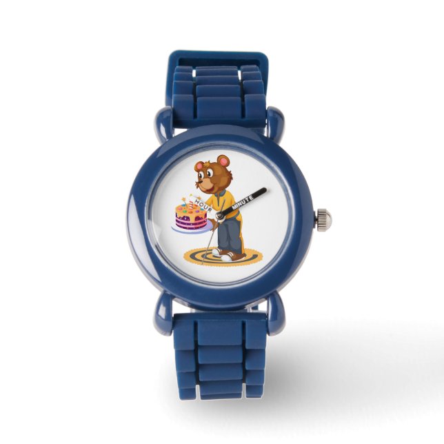 Reloj De Pulsera Sorpresa del Oso de Cumpleaños (Anverso)