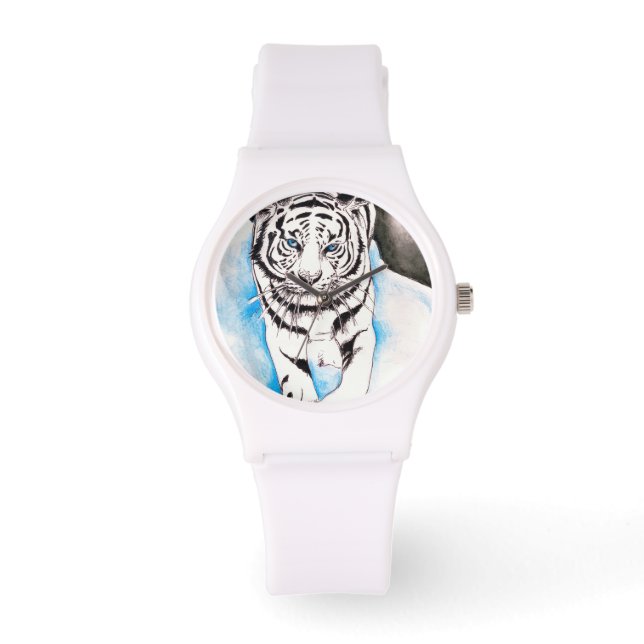 Reloj De Pulsera Sow de tigre blanco siberiano (Anverso)