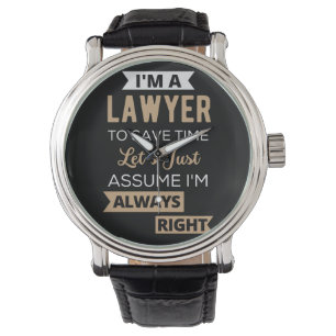 Reloj De Pulsera Soy abogada, para ahorrar tiempo