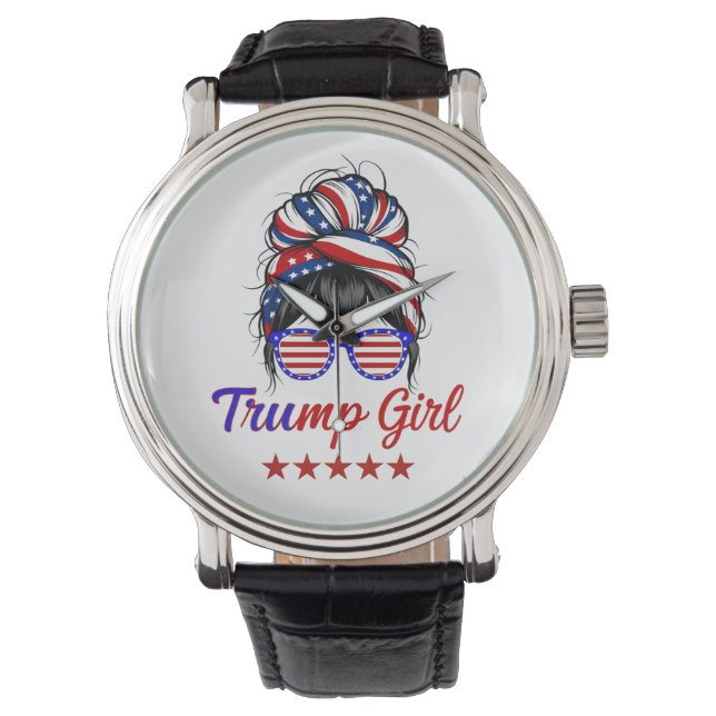 Reloj De Pulsera Soy Chica de Trump, desordenada elección de un bol (Anverso)