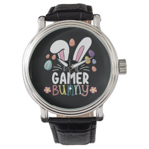 Reloj De Pulsera Soy el juego de pascua de gamer Bunny