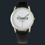 Reloj De Pulsera Soy la escuela de profesores Collegeadd tu nombre<br><div class="desc">Plantillas simples de profesión para tu profesión</div>