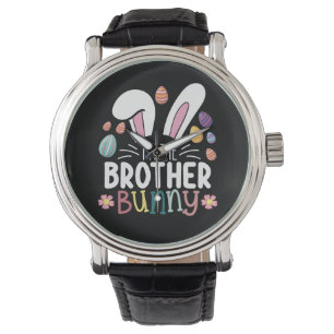 Reloj De Pulsera Soy la familia Hermano Bunny Easter