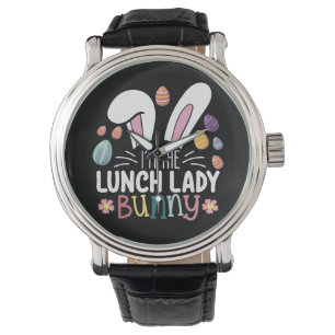Reloj De Pulsera Soy La Señora Almuerzo Conejita Pascua Combinación