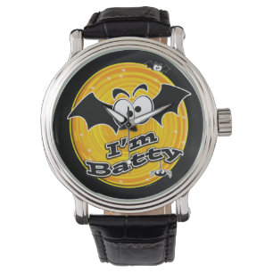 Reloj De Pulsera Soy Remolino Naranja y Amarillo Loco