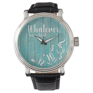 Reloj De Pulsera Soy Rústico Jubilado Rústico Wood Gracioso Jubil