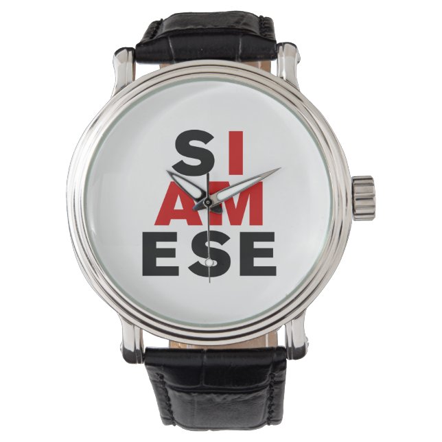 RELOJ DE PULSERA SOY SIAMÉS (Anverso)