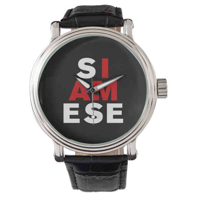 RELOJ DE PULSERA SOY SIAMÉS (Anverso)