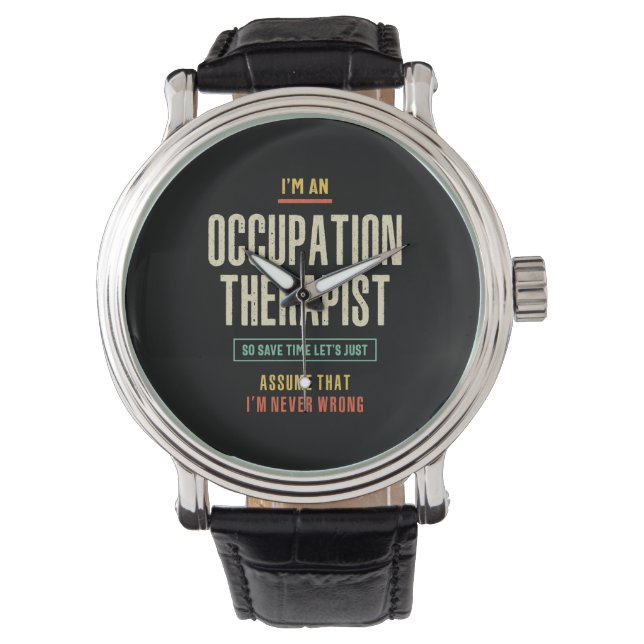 Reloj De Pulsera Soy terapeuta de ocupación (Anverso)