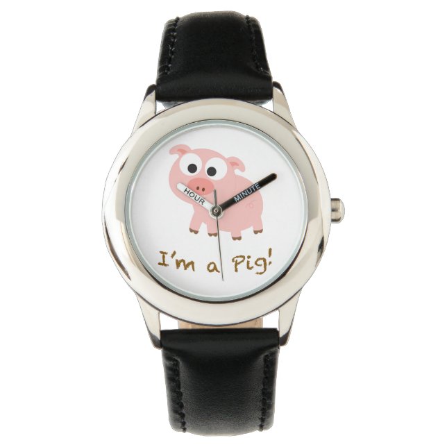 Reloj De Pulsera Soy un cerdo (Anverso)