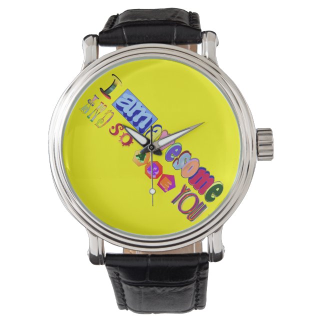 Reloj De Pulsera Soy una pieza de tiempo asombrosa (Anverso)