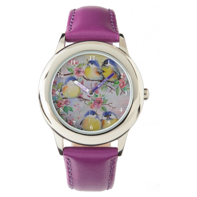 Reloj De Pulsera Sparrows Watch Beautiful Spring (Anverso)