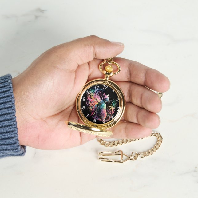 Reloj De Pulsera Spectral Holographical Cat: A Prism of Elegance (Mano)