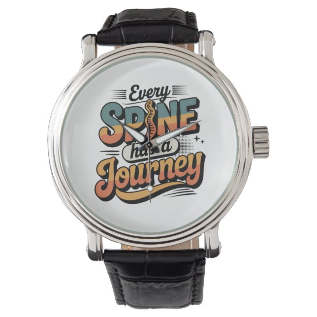 Reloj De Pulsera Spine Care Journey and Body Alignment (Anverso)