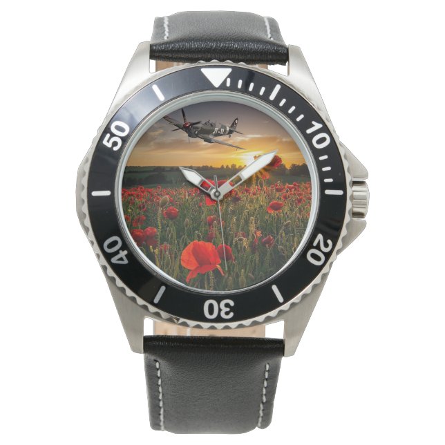 Reloj De Pulsera Spitfire de amapola (Anverso)
