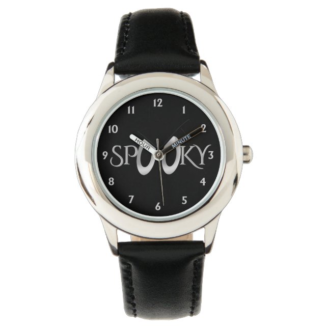 Reloj De Pulsera Spooky Eyes Personalizado con Monograma (Anverso)