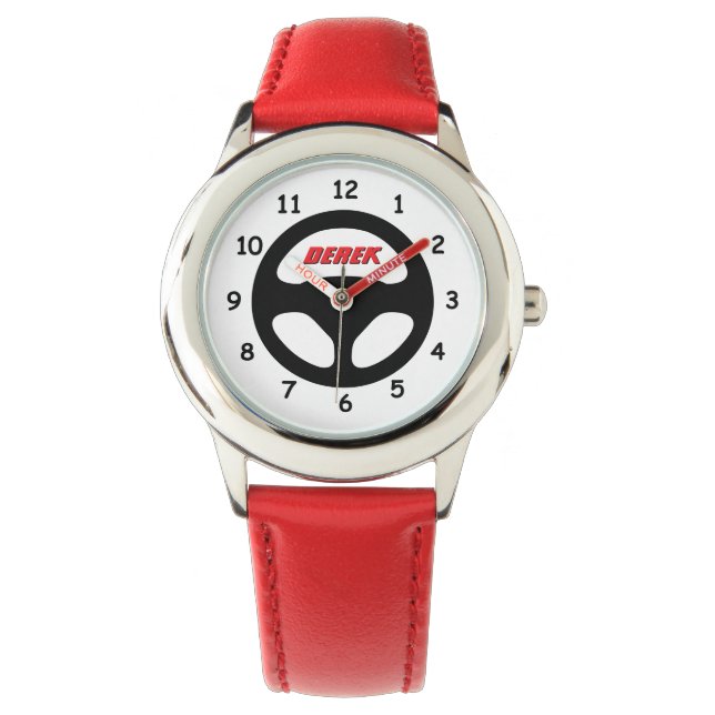 Reloj De Pulsera Sporty kid's watch with round car steering wheel (Anverso)