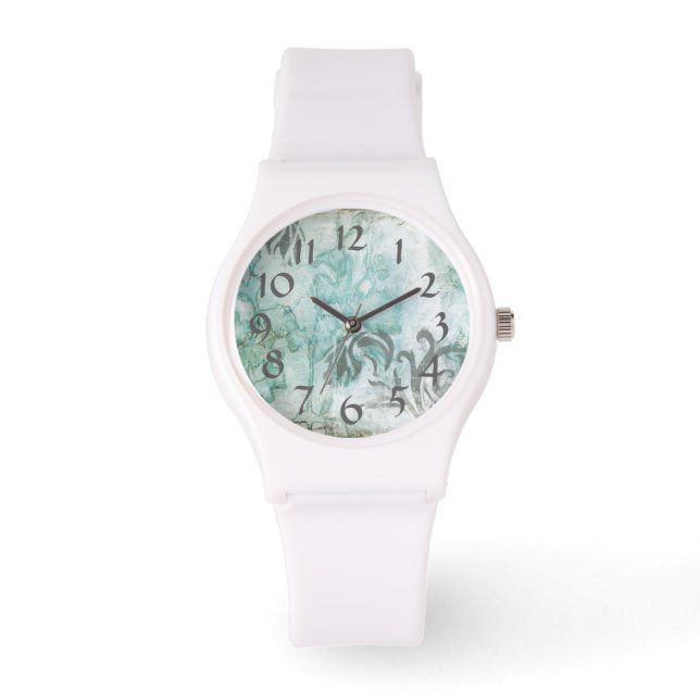 Reloj De Pulsera Spray de flores no embellecido III (Anverso)
