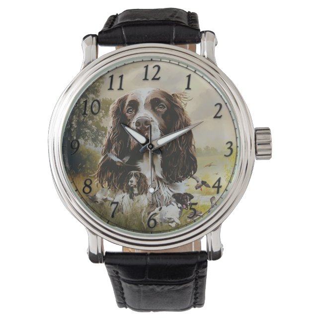 Reloj De Pulsera Springer Spaniel (Anverso)