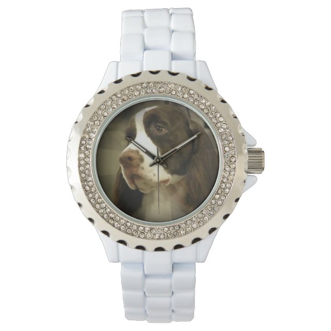 Reloj De Pulsera Springer Spaniel (Anverso)
