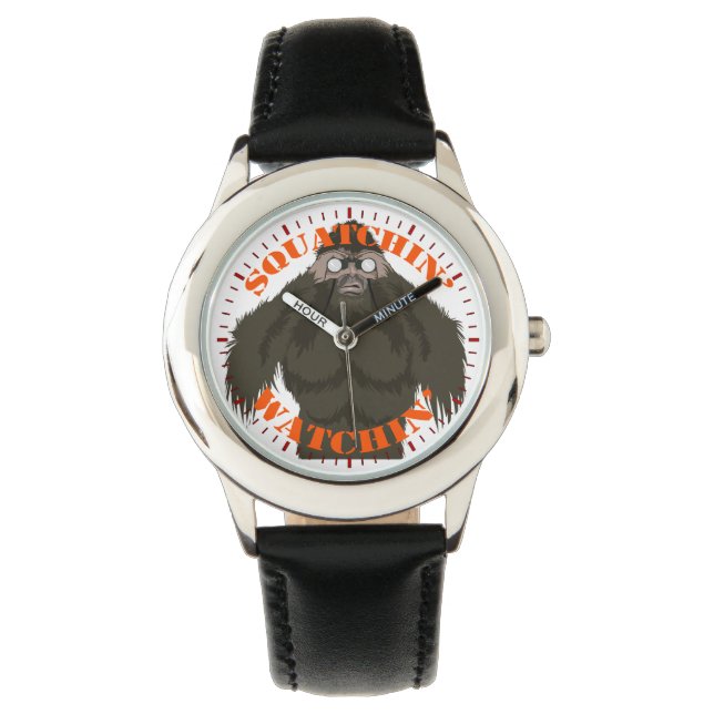 Reloj De Pulsera Squatchin' Watch Stainless Steless Black (Anverso)