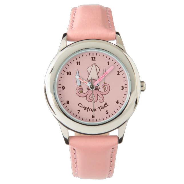 Reloj De Pulsera Squid Chef Personalizado (Anverso)
