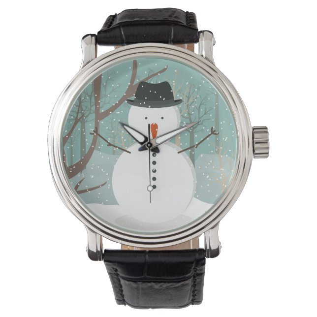 Reloj De Pulsera Sr. Winter Snowman (Anverso)