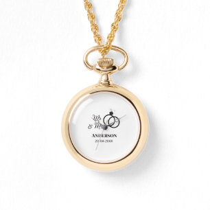 Reloj De Pulsera Sr y Sra agregar apellido año fecha favor de la bo