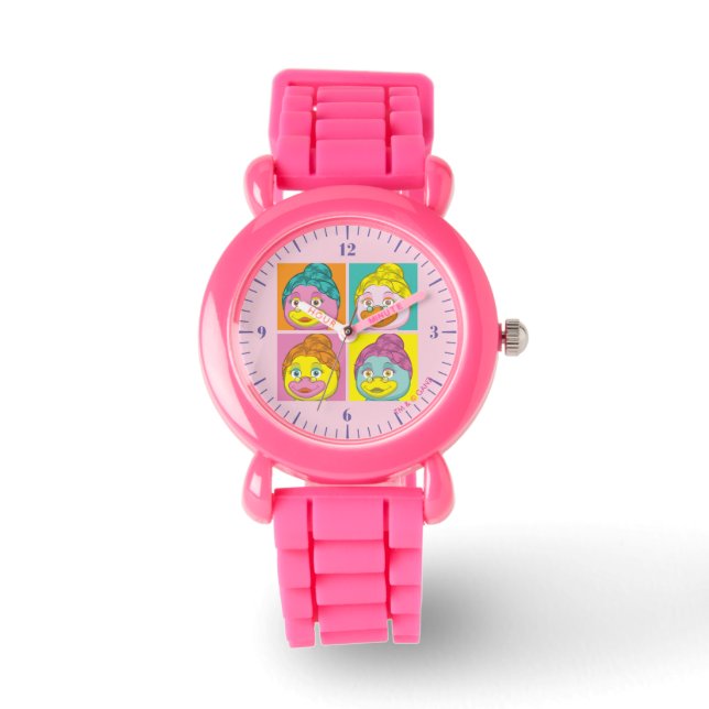 Reloj De Pulsera Sra. Birdy Pop Art (Anverso)