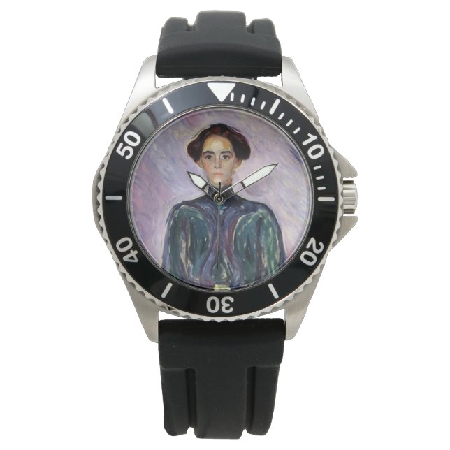 Reloj De Pulsera Sra. Schwarz (por Edvard Munch) (Anverso)