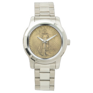 Reloj De Pulsera St. Gaudens (Moneda de oro de doble águila)