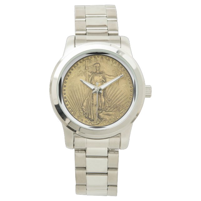 Reloj De Pulsera St. Gaudens (Moneda de oro de doble águila) (Anverso)