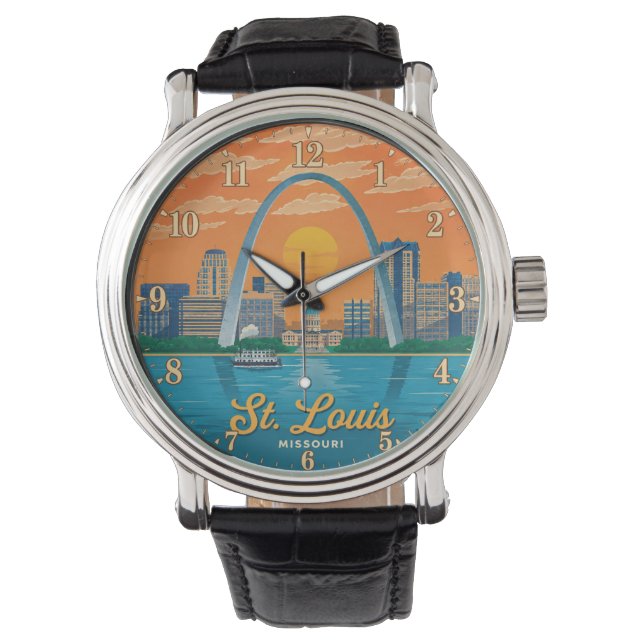 Reloj De Pulsera St. Louis Missouri Gateway Arch (Anverso)