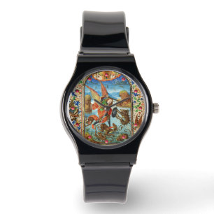 Reloj De Pulsera ST. MICHAEL ARCHANGEL Y DRAGON flamenco Ministra