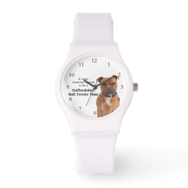 Reloj De Pulsera Staffie Mom Watch (Anverso)