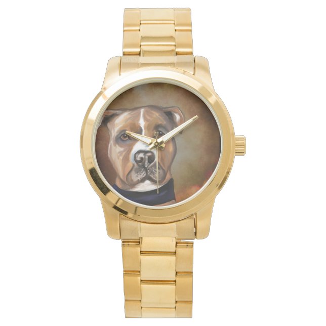 RELOJ DE PULSERA STAFFORDSHIRE TERRIER (Anverso)