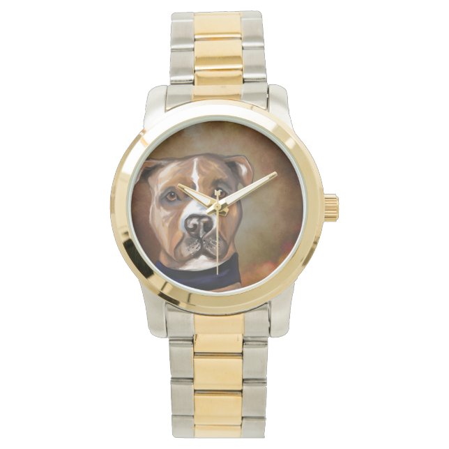 RELOJ DE PULSERA STAFFORDSHIRE TERRIER (Anverso)