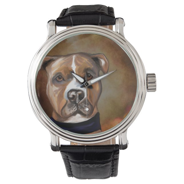 RELOJ DE PULSERA STAFFORDSHIRE TERRIER (Anverso)