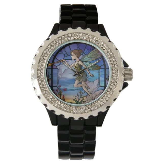 Reloj De Pulsera Stainglass Fairy (Anverso)