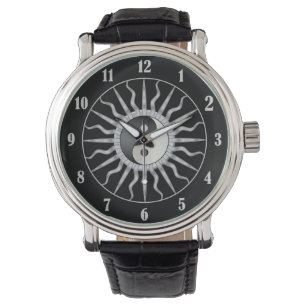 Reloj De Pulsera Starburst negro Yin Yang
