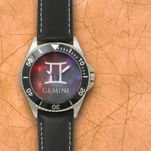 Reloj De Pulsera Starfield Gemini Twins Zodiac Occidental
