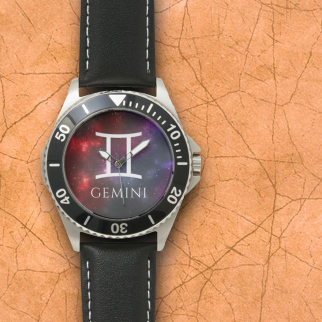 Reloj De Pulsera Starfield Gemini Twins Zodiac Occidental (Subido por el creador)