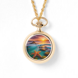 Reloj De Pulsera Starfish en la playa en Dawn