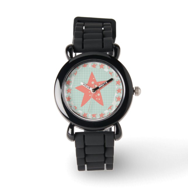 Reloj De Pulsera Starfish Whimsical Sea Ocean Nautical (Anverso)