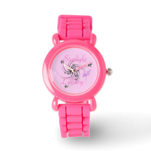 Reloj De Pulsera Starlight Lullaby Purpurina Rosa Strap Watch