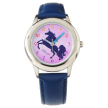 Starry Blue Unicorn en rosa